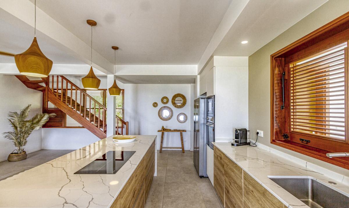 18_Location villa  vue mer Deshaies Guadeloupe_Cuisine Vue Mer